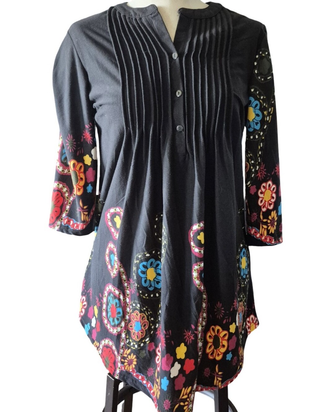 Reborn Boho Whimsical Tunic Top Size L